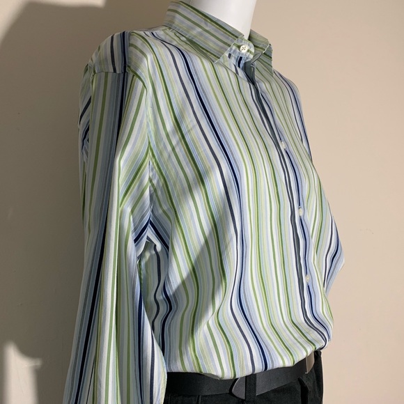 Banana Republic Striped Shirt Sz Large - Picture 2 of 4